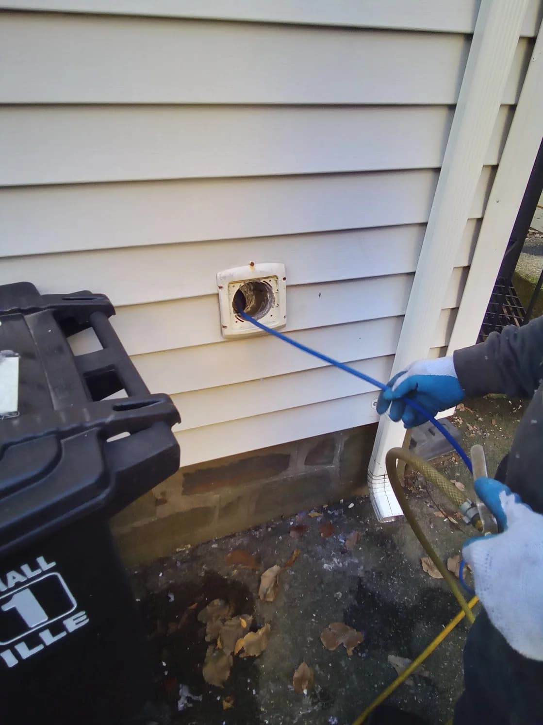 Dryer vent cleaning equipment and inspection